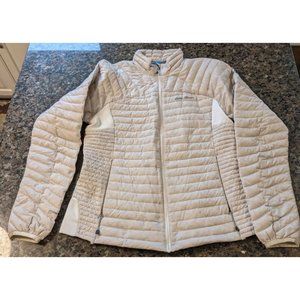 Women's Eddie Bauer Medium White/Cream Down Jacket (MicroTherm, 800 fill)